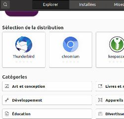 Les applications « snaps »